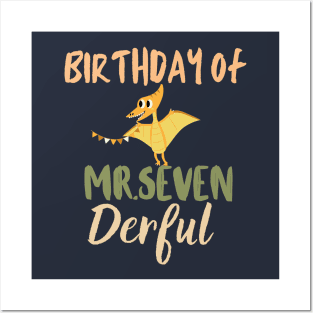 birthday of mr.seven derful Posters and Art